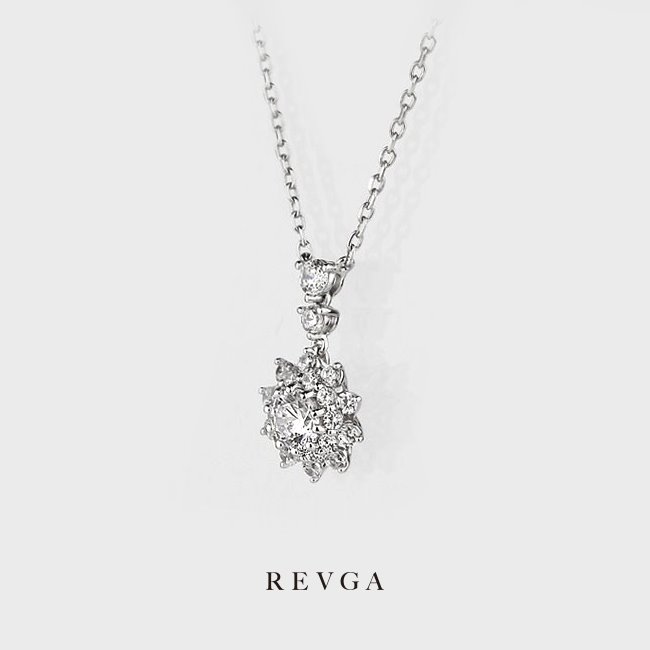 [로멜라] 다이아몬드 3부 목걸이 프로포즈 청혼 목걸이선물